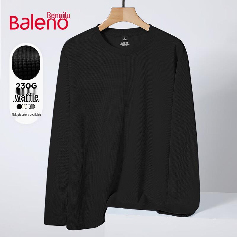 Baleno Men s Trendy Waffle Knit Long Sleeve T-shirt 3XL
