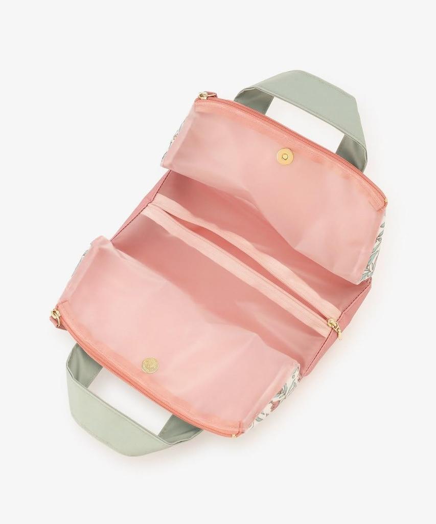 Tea Afternoon Tea LIVING Pouch JK45 Flower Spa Vanity Pouch Pink [Afternoon Living]