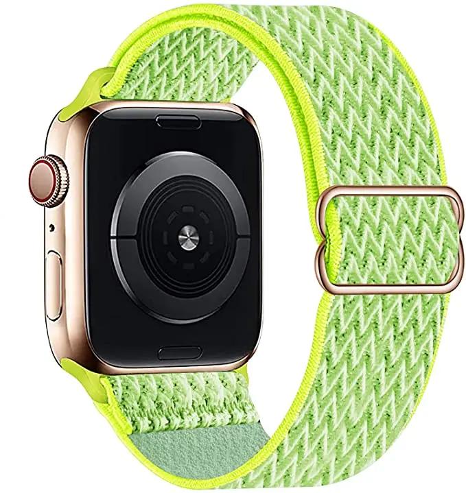 Adjustable Nylon Loop Strap For Apple Watch Series Ultra 11 10 9 8 7 46mm 45mm 41mm Fabric Strap For Iwatch 6 5 4 SE 44mm 40mm