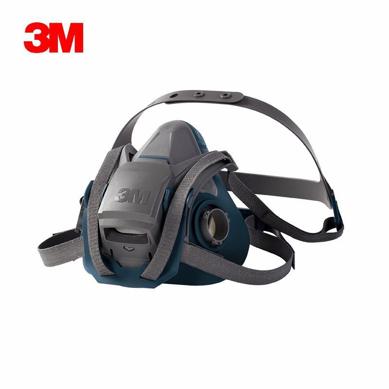 3M 6502 Silicone Dustproof & Toxic Gas Mask Set for Spray Paint, Pesticide, Chemical, and Formaldehyde Protection