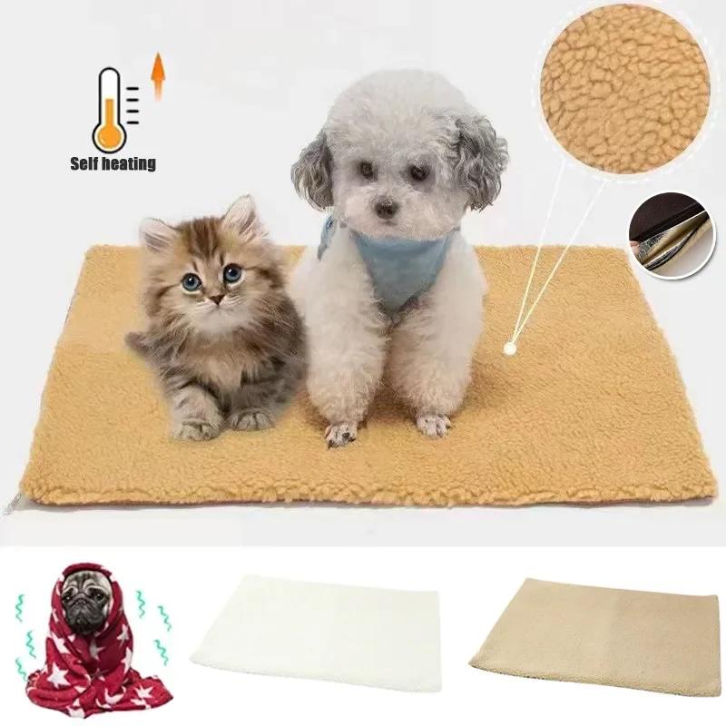 Winter Pet Self Heating Mat, Detachable Dog Bed Cushion, Machine Washable Cat Bed Dog Mat, Warm Mat, Cat and Dog Supplies