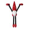 Christmas Gnome Doll Decoration Sequin Hat Dwarf Elf with Long Arm And Leg Plush Faceless Doll Shelf Hanging Ornament for Fireplace Shelf Decor