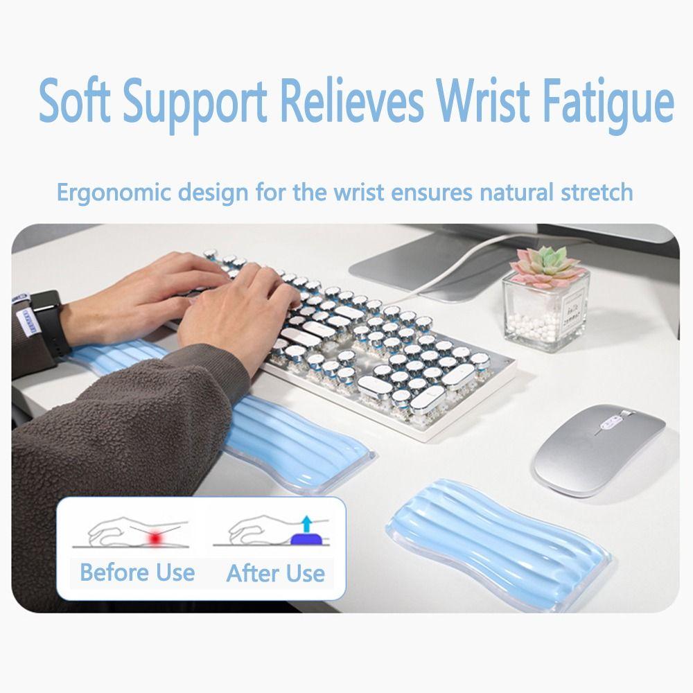 Creative Clear Mouse Wrist Rest Transparent Mouse Wrist Support Pad Gel Wrist Rest Pad Laptop