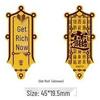 999 Pure Gold Treasure Chest Phone Sticker - Princess New Year Wealth Stickers Gift