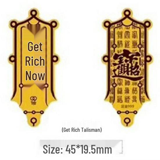 999 Pure Gold Treasure Chest Phone Sticker - Princess New Year Wealth Stickers Gift