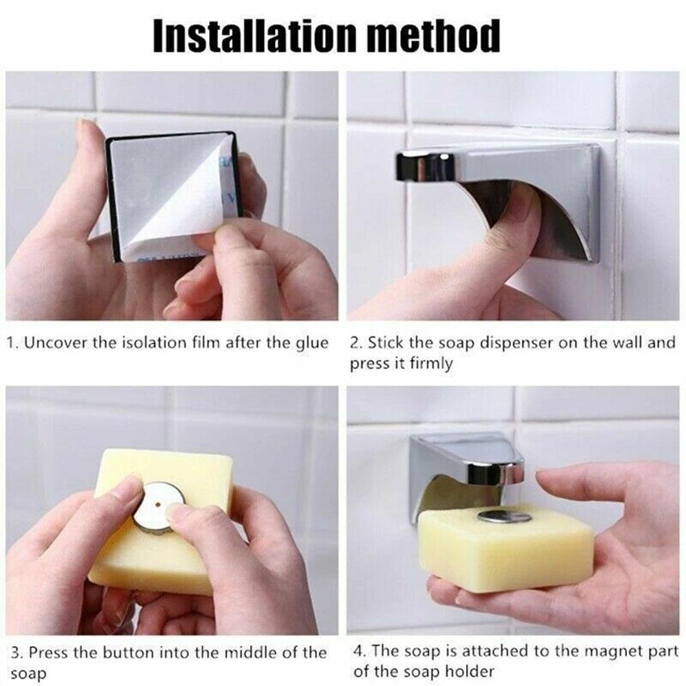 Use Air Dry Soap Holder Wet Bathroom Easy Installation