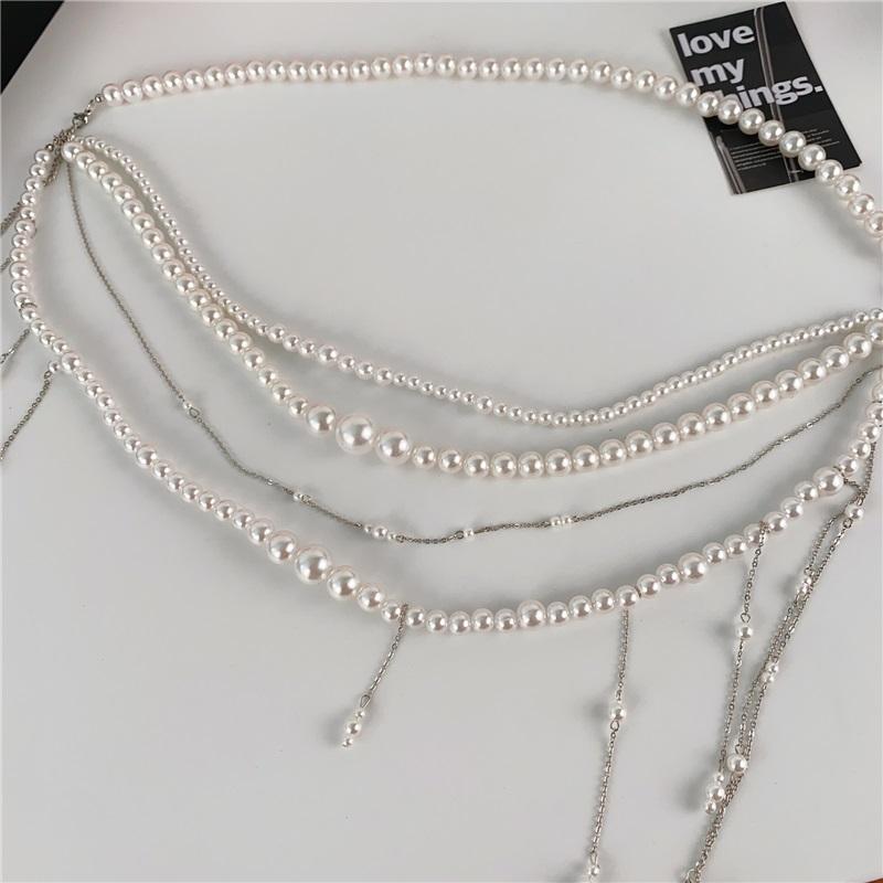 Butterfly Princess Multi-layer Tassel Waist Chain Body Chain French Niche High-end Heavy Industry Super Fairy Necklace Accessories