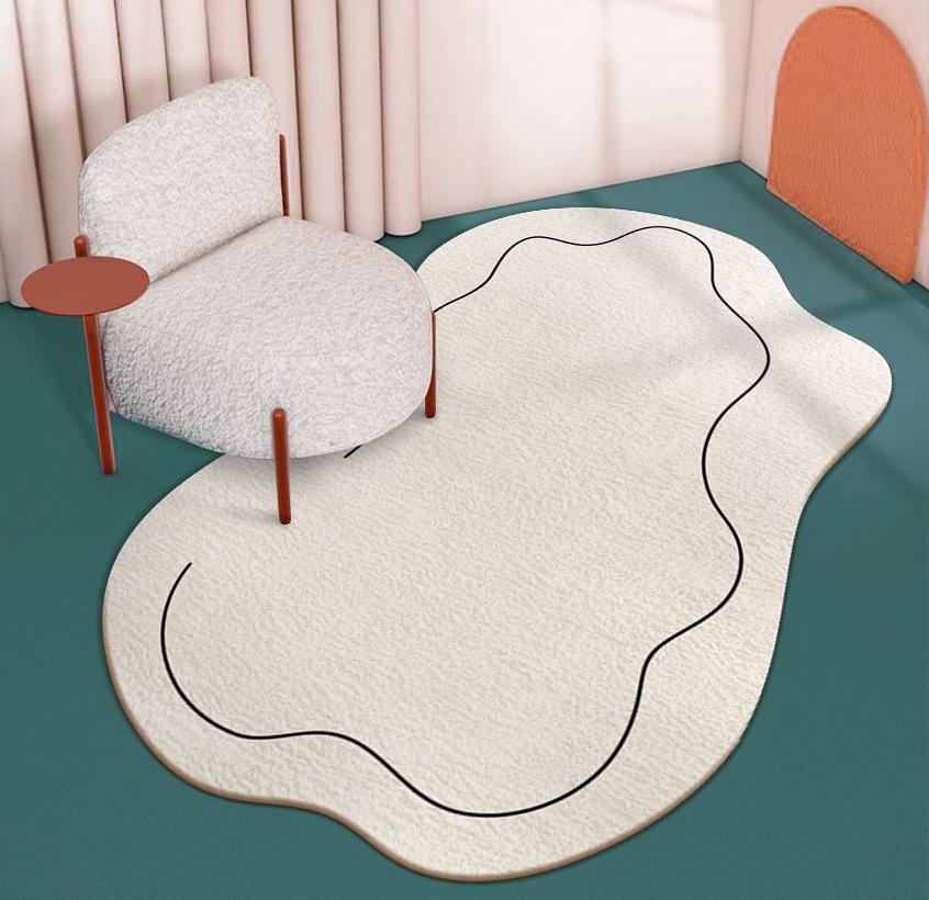 Carpet Nordic Cream Cloud Bedside Blanket Living Room Coffee Table Sand Mat Fresh Imitation Cashmere Floor Mat