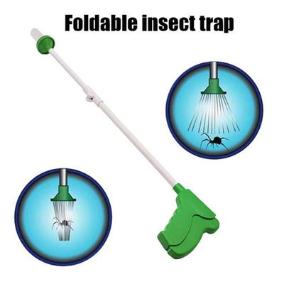 Spider Catcher Long Handle Contactless Spider Grabber Insect Pickup Tool Foldable Cockroach Trap for Indoor Outdoor Use