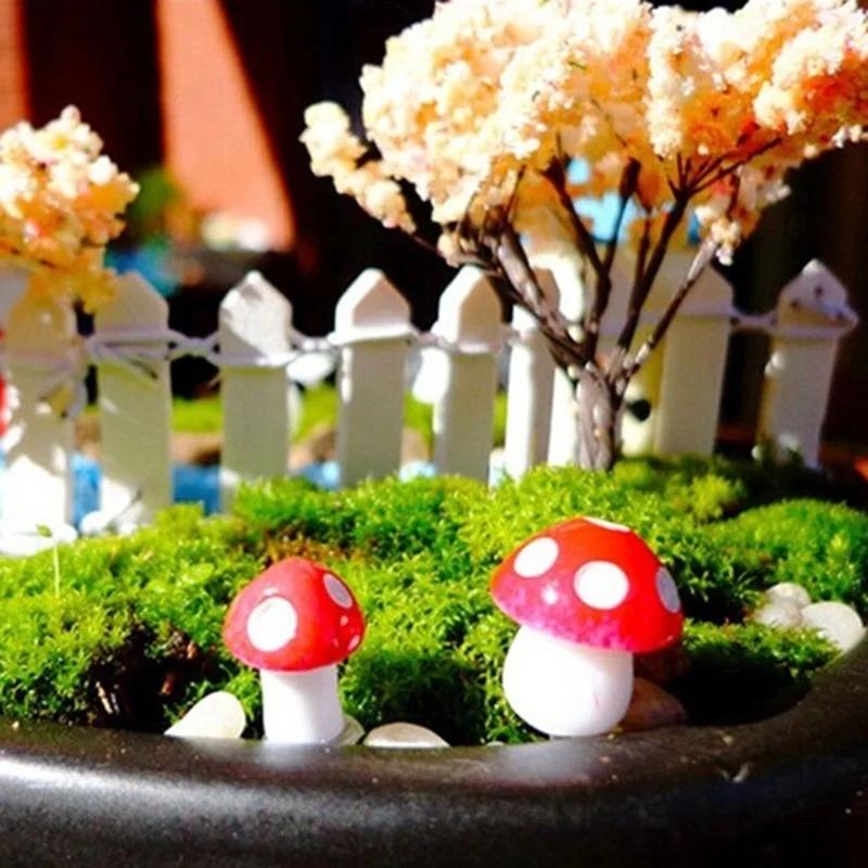 10/50/100ks Umělé miniatury mini hub Pohádková zahrada Mech Terárium Pryskyřice Řemesla Dekorace Kolíčky Řemesla