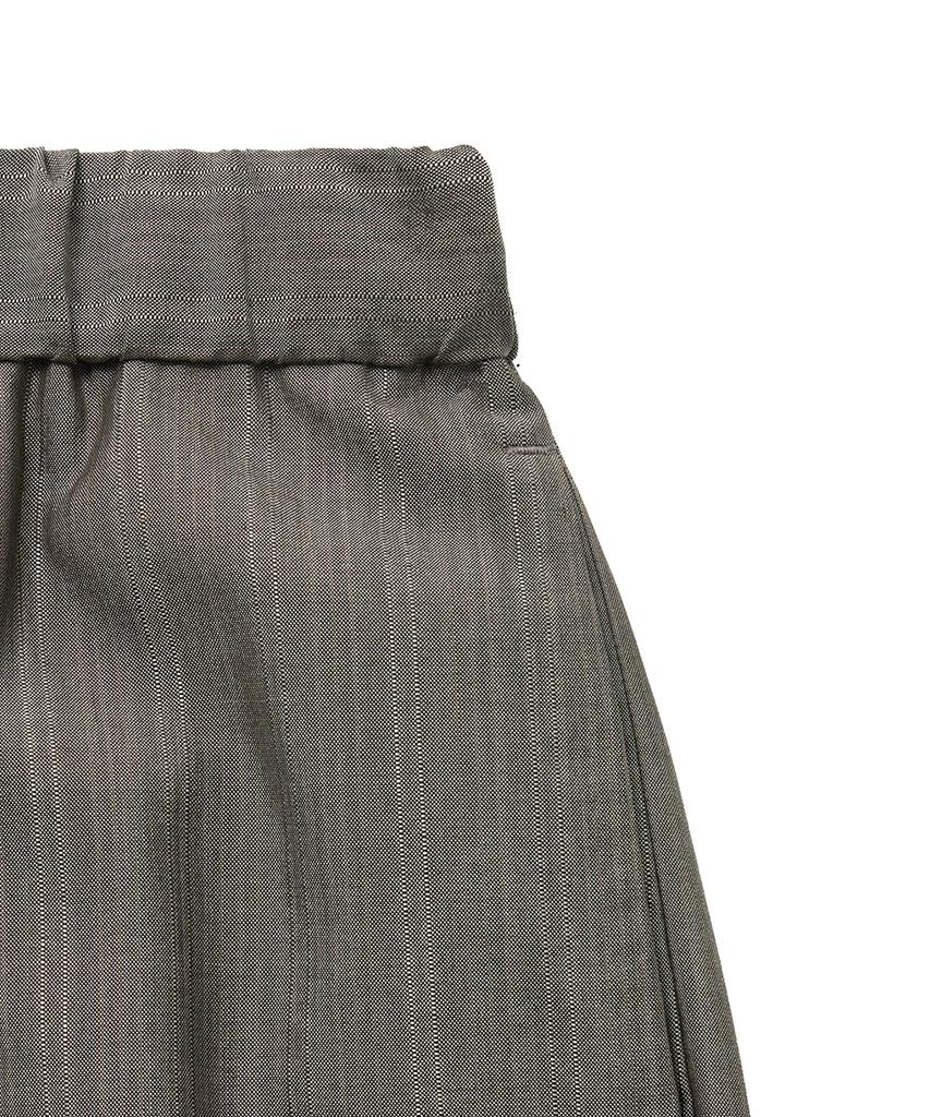 NOIRER Wool Silk Striped Light Pants (Brown)