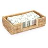 Tissue Box Holder Handwoven Storage Basket Rustic Country Style Natural Straw Weaving for Home Kitchen Dining Table Organizer