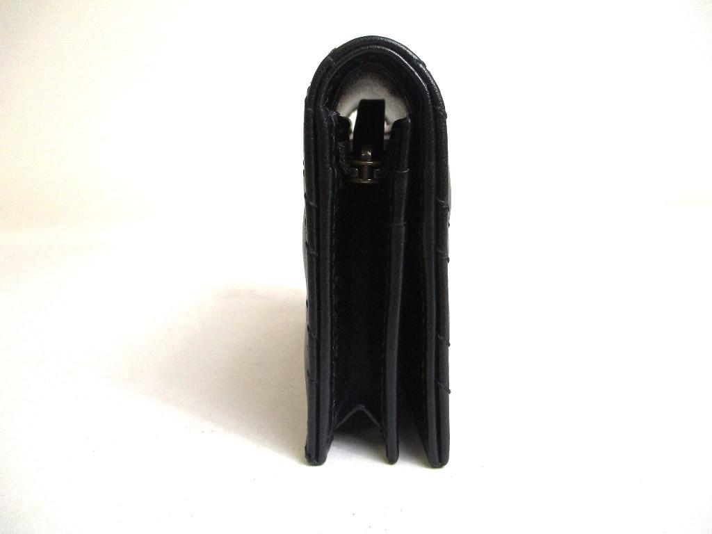 Authentic GUCCI GG Marmont Black Leather Bifold Wallet Compact Wallet #a451  Refurbished