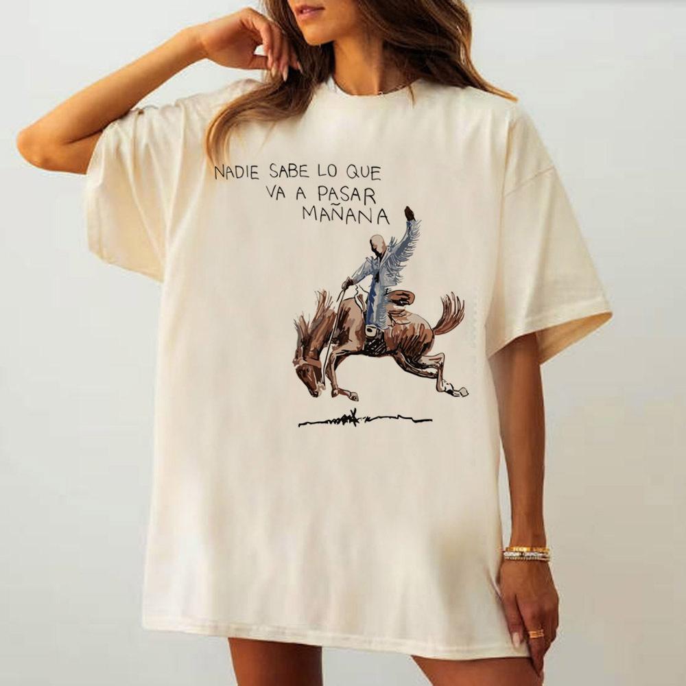 Bad Bunny t shirt Women Trendy Breathable Gothic Pastel tshirt Y2k Pastel Women Classic S