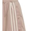 Adidas Originals Neutral Court Adibreak Letter Logo Print Striped Color Block Casual Shorts Women Shorts Brown IS5258