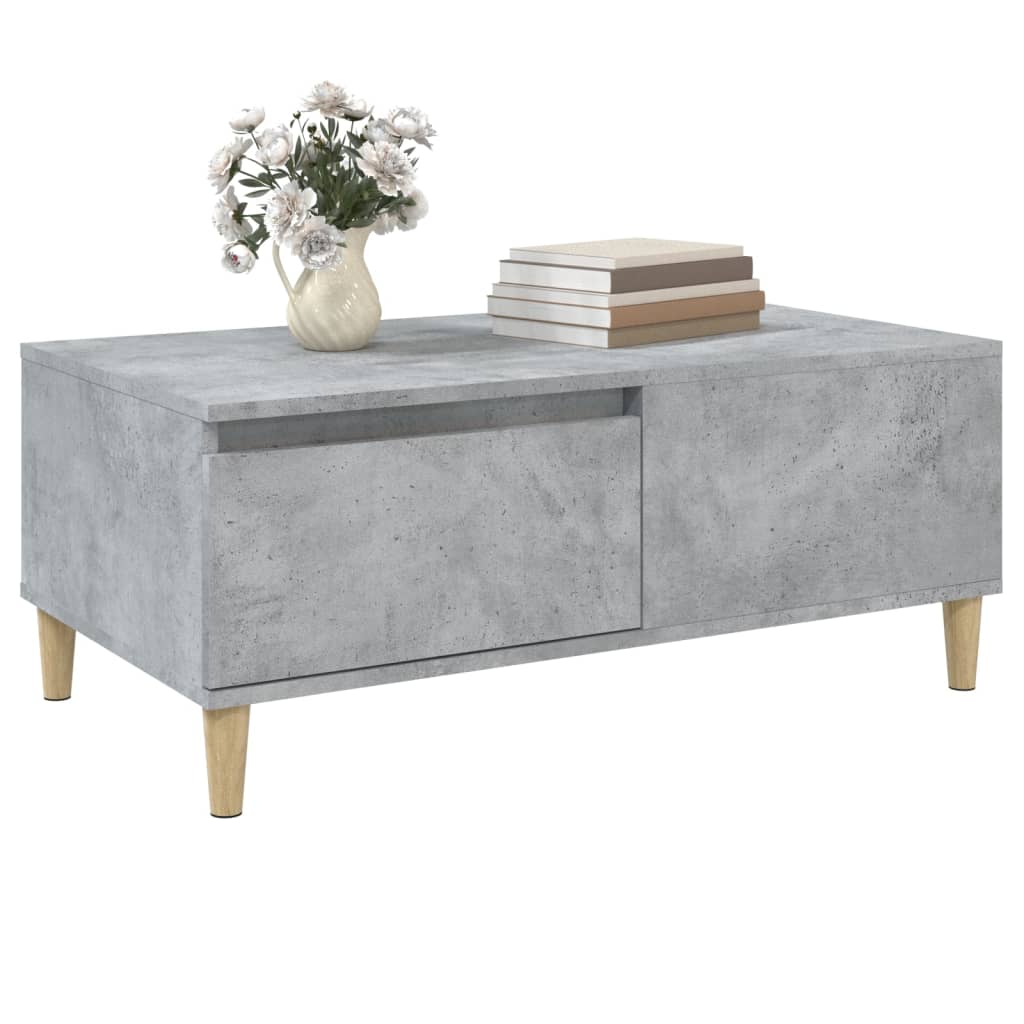 Vidaxl Coffee Table, Concrete Grey, 90X50X36.5 Cm