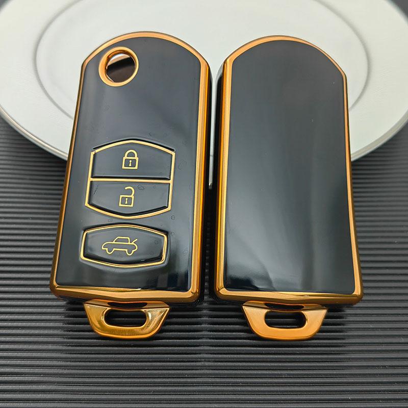 For Mazda Demio 2 3 5 6 M3 M5 M6 CX-5 CX7 CX9 RX8 MX5 MPV 2/3 Buttons TPU Shell Fob Holder Car Key Case Cover Keyless
