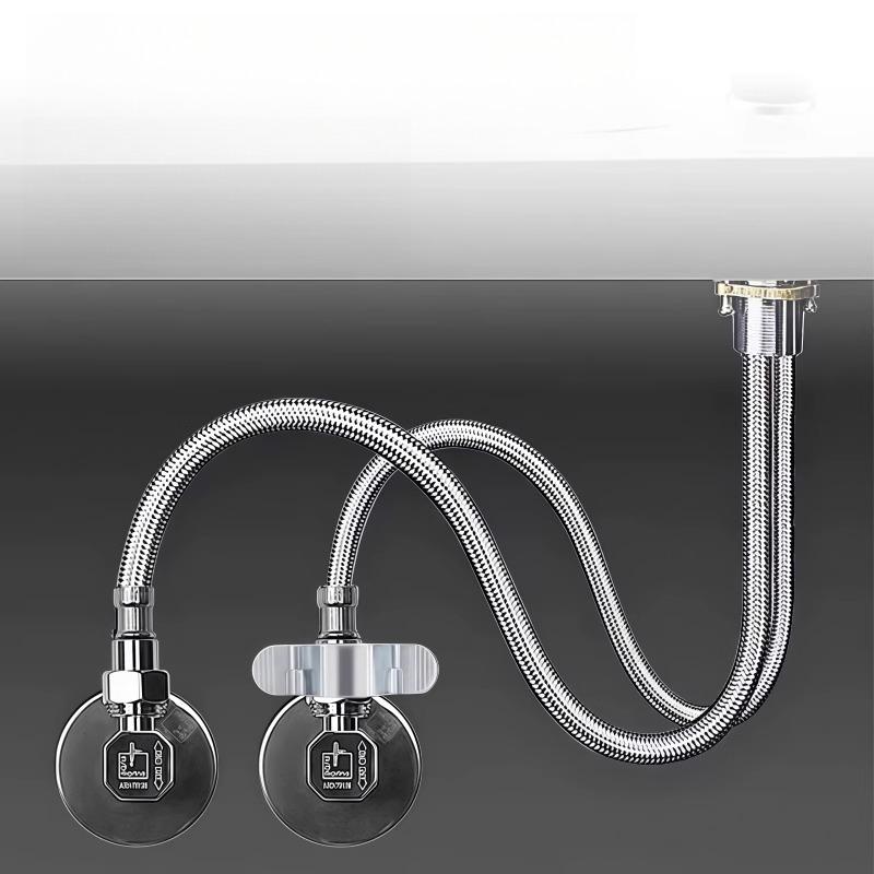 4-point Faucet Water Inlet Hose Wrench Bathroom Angle Valve Kitchen Sink Washbasin Water Pipe Nut Detachable  Accessory
