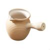 Ceramic Teapot Porcelain Tea Pot with Rope Wrapped Handle Maker for Home Lovers Gift Picnic