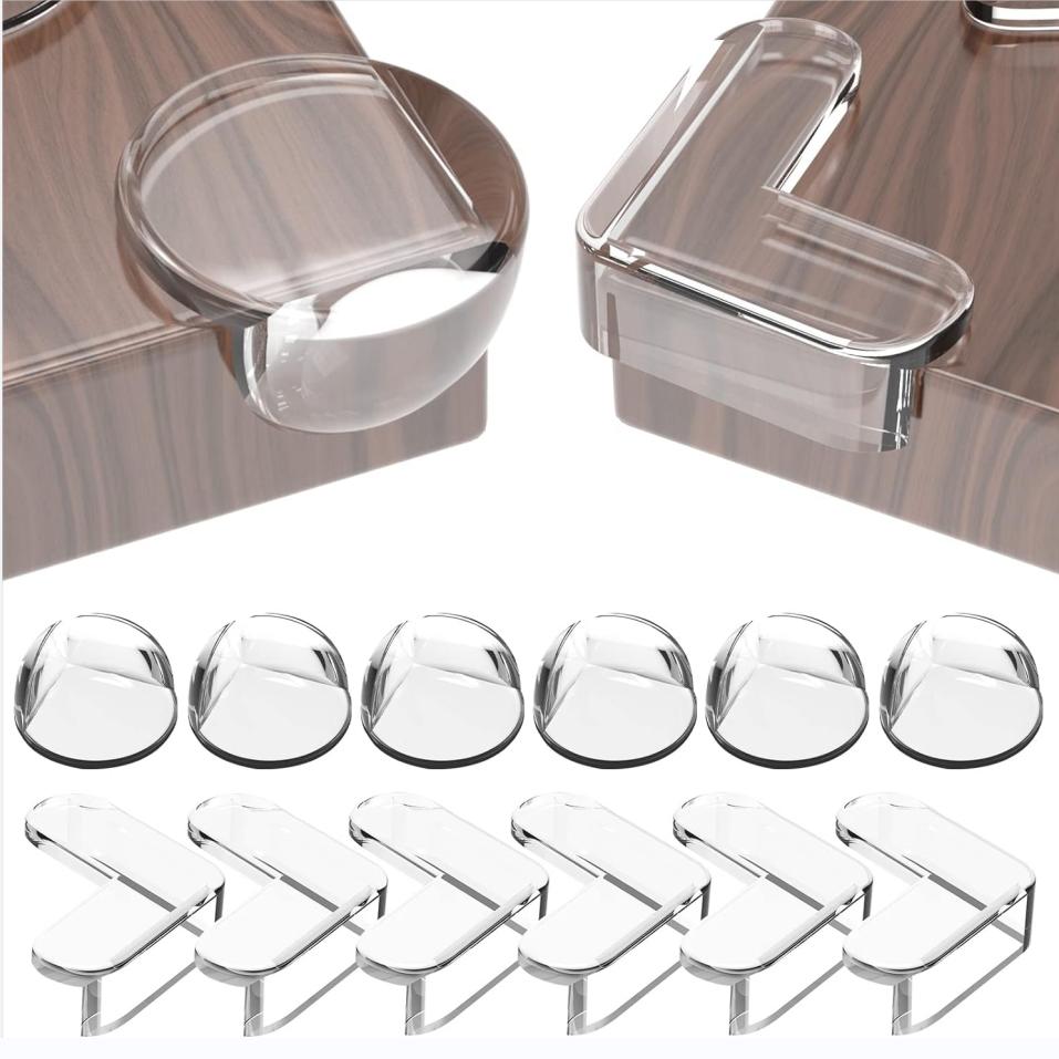 

Peakally Corner Protectors for Baby 30 Pack, захисні краї настільних меблів із міцною адгезією, захисні кути столу та прозорі захисні бампери 30pcs