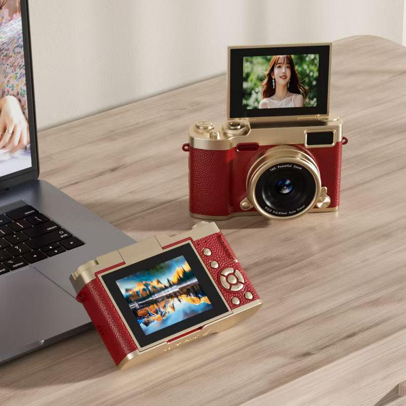 HD Digitale Klappkamera für Schüler - Retro-Stil, Einsteiger