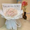 Romantic DIY Rose Bouquet with Light Ribbon Valentine’s Day Gift  Photo Props