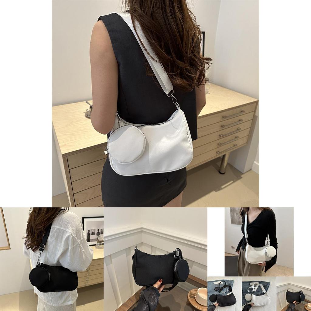 2024 New High-style Fashionable Lightweight Luxury Unique Shoulder Bag In Black And White