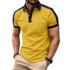 Essential short-sleeve polo shirt with cross pattern, casual and stylish for daily wear.