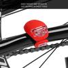   Silicone   FrontCelsiusRear LED Warning Light Waterproof Bike Flash Lamp Black