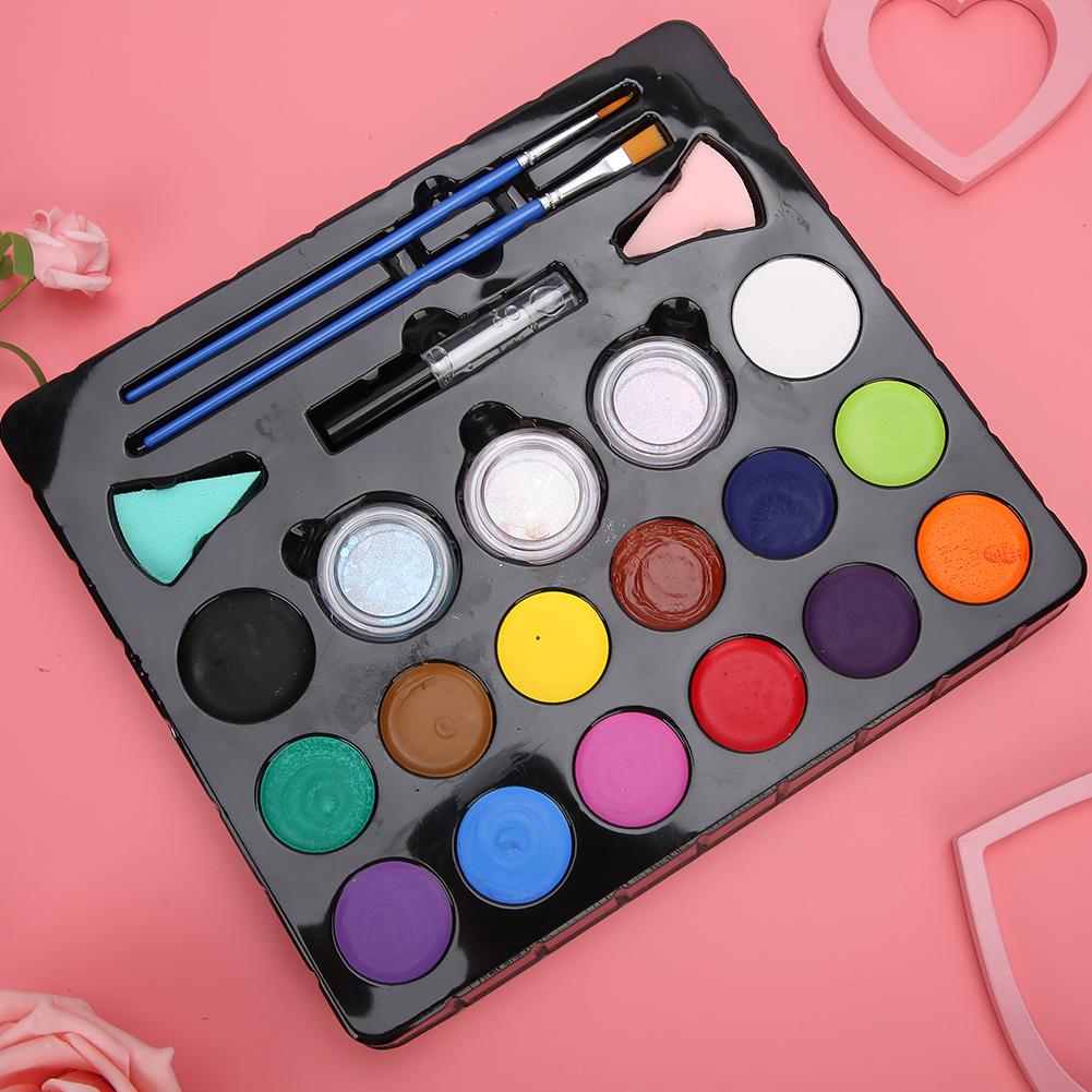 14 Colors Body & Face Paint Washable Halloween Party Fancy Makeup Pigment