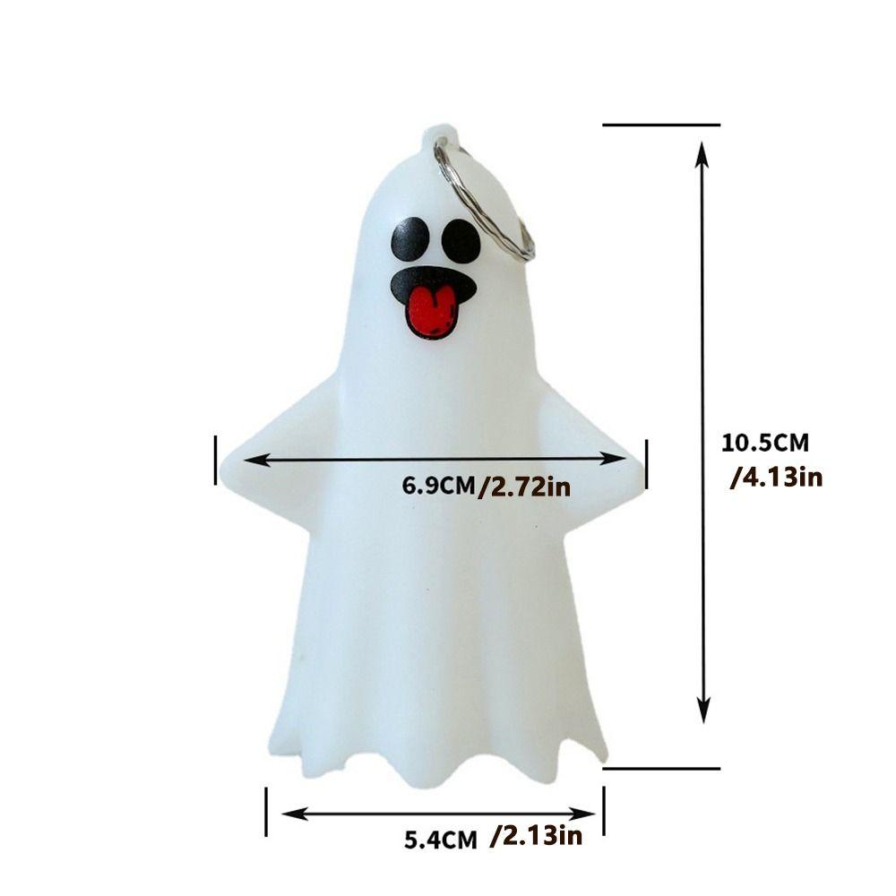 Hanging Halloween Ghost Light Handheld Pumpkin Lantern Portable Ghost Hanging Lamp  Ghost  Props