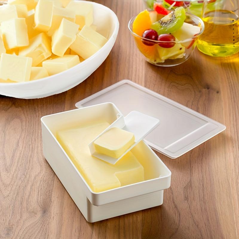 Versatile Butter & Cheese Storage Box with Lid - Perfect for Freshness, Slicing, and Seasoning Organization In Your Kitchen KTY