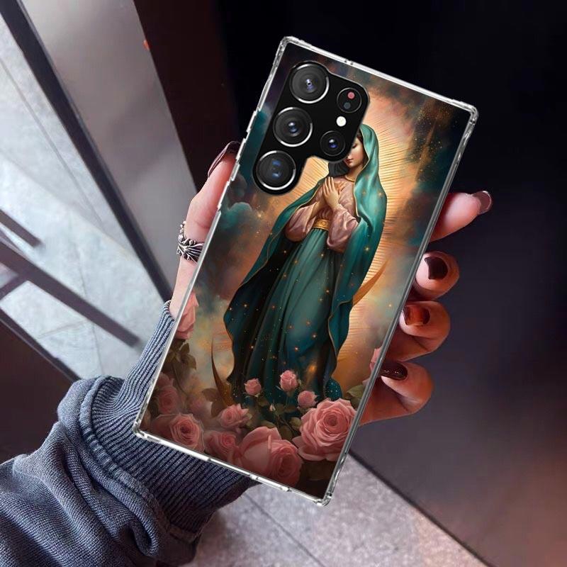Virgin De Guadalupe Virgen Mary Phone Case for Samsung Galaxy S26 S25 Edge S24 S23 Ultra S22 Plus S21 FE S20 + Soft Cover Print
