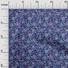 oneOone Cotton Flex Blue Fabric Asian Suzani  Fabric For Sewing Printed Craft Fabric By The Yard 40 Inch