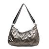 Stylish Winter Large Capacity Cotton Coat 2023 Solid Color Down Bag Street Fashion Tote Bag Ladies Crossbody Bag