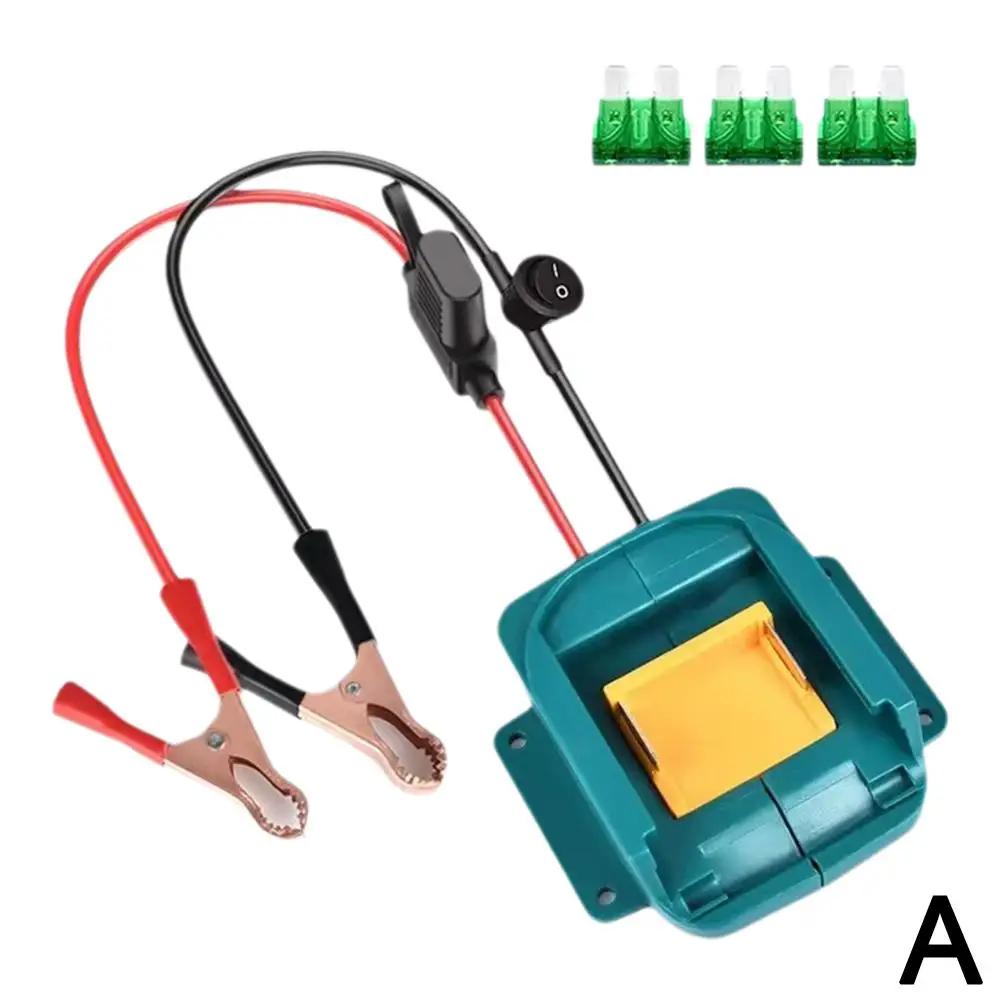 Car Jumper Cables for Makita/Milwaukee 18V 20V Li-ion Batteries Auto Accessories Adapter Car Supercharger Cables F8W3