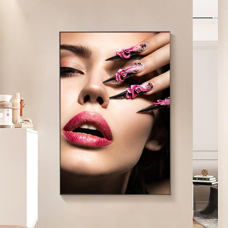 Modern Beauty Fashion Nail Art Beauty Salon Canvas Painting Unframed Posters And Print Wall Pictures For Living Room Decor