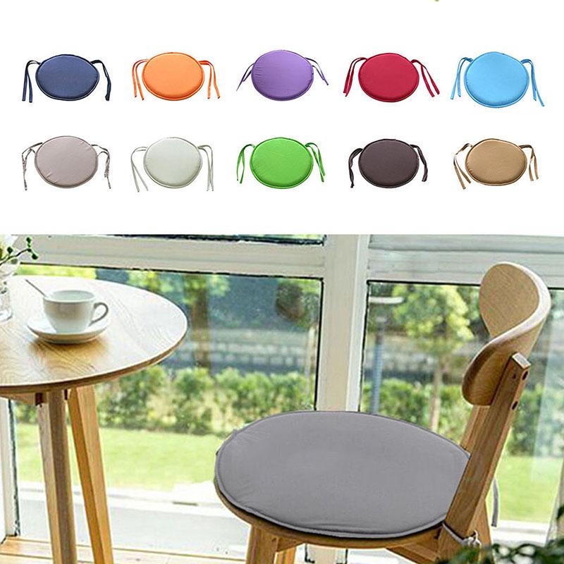 Home Use Thick Circular Cushion Sponge Cushion Chair Strap Cushion Simple Fabric Dining Chair Round Stool Cushion Fart Cushion