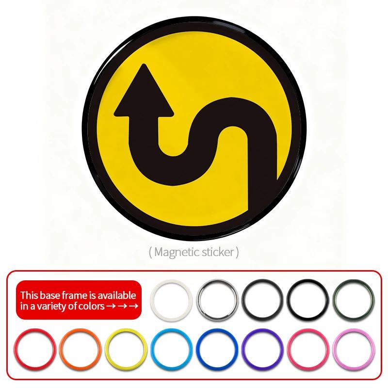 For MINI Cooper S JCW Countryman Clubman 3D Metal Car Front Grill Emblem Badge Decoration Universal Car Styling Accessories