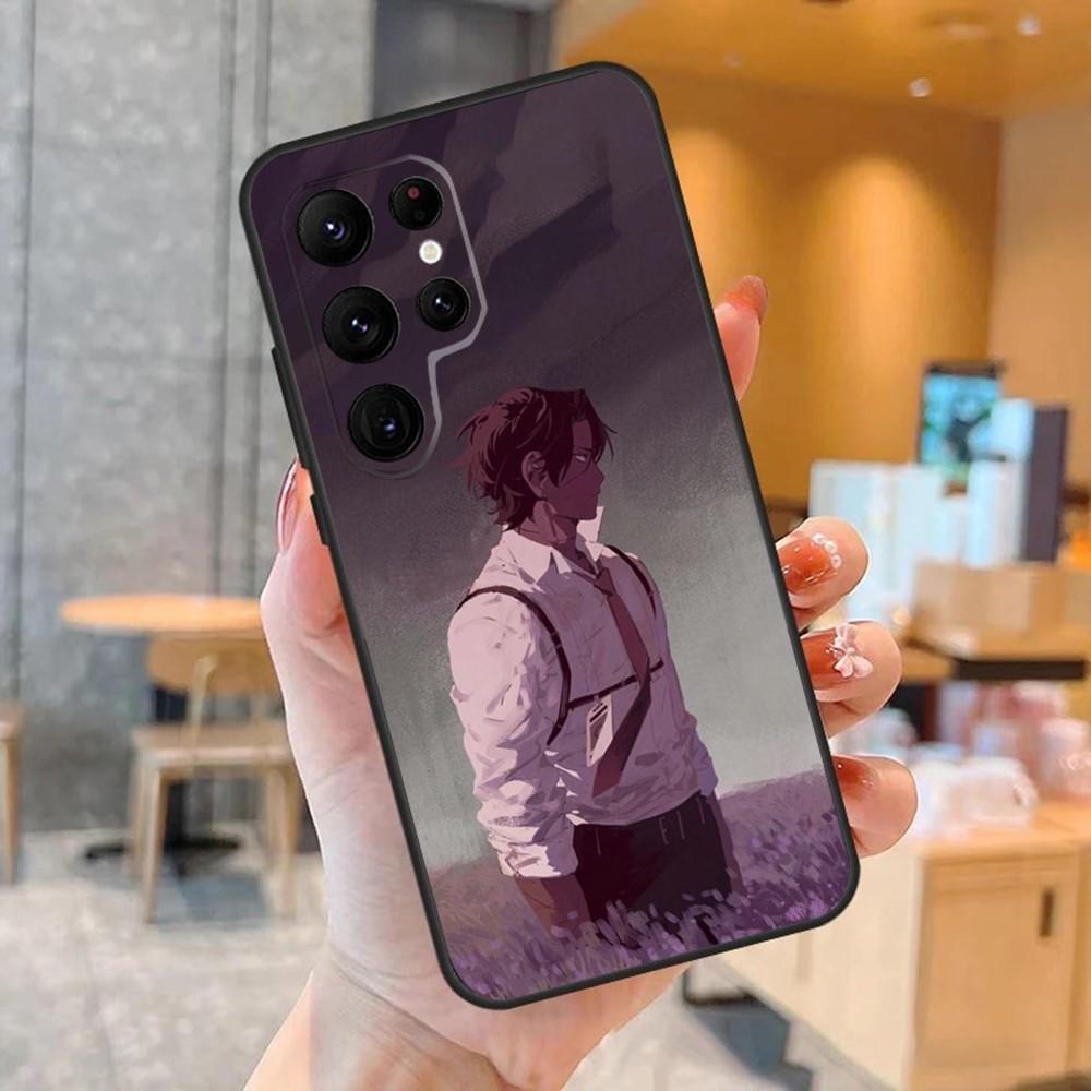 Game Limbus C-Company Phone Case For SamsungS24,S23,S22,S21,Ultra Pro S10,S30Plus,S9,20lite Black Cover