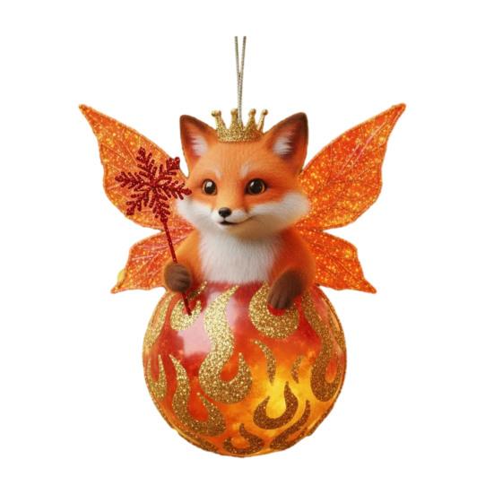 

Різдвяна тварина прикраса 2D акрил дика природа на кулі підвісні прикраси для зими різдвяної ялинки домашнього святкового декору E