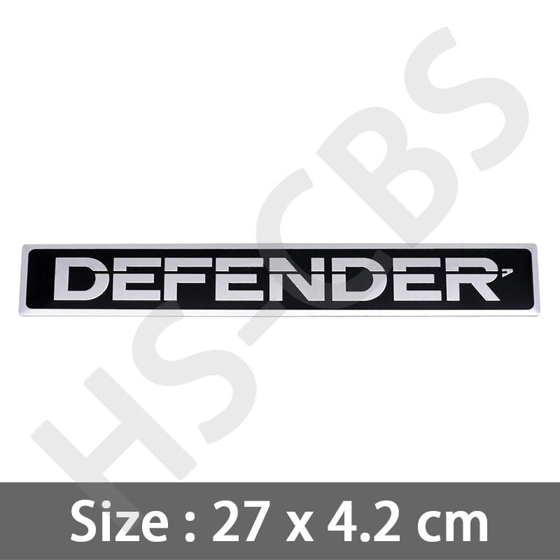 Logo Lettere Auto Defender in Alluminio 3D Adesivi Decorativi Parafango Auto Portiera Emblema Bagagliaio Posteriore Badge Portellone Accessori Styling