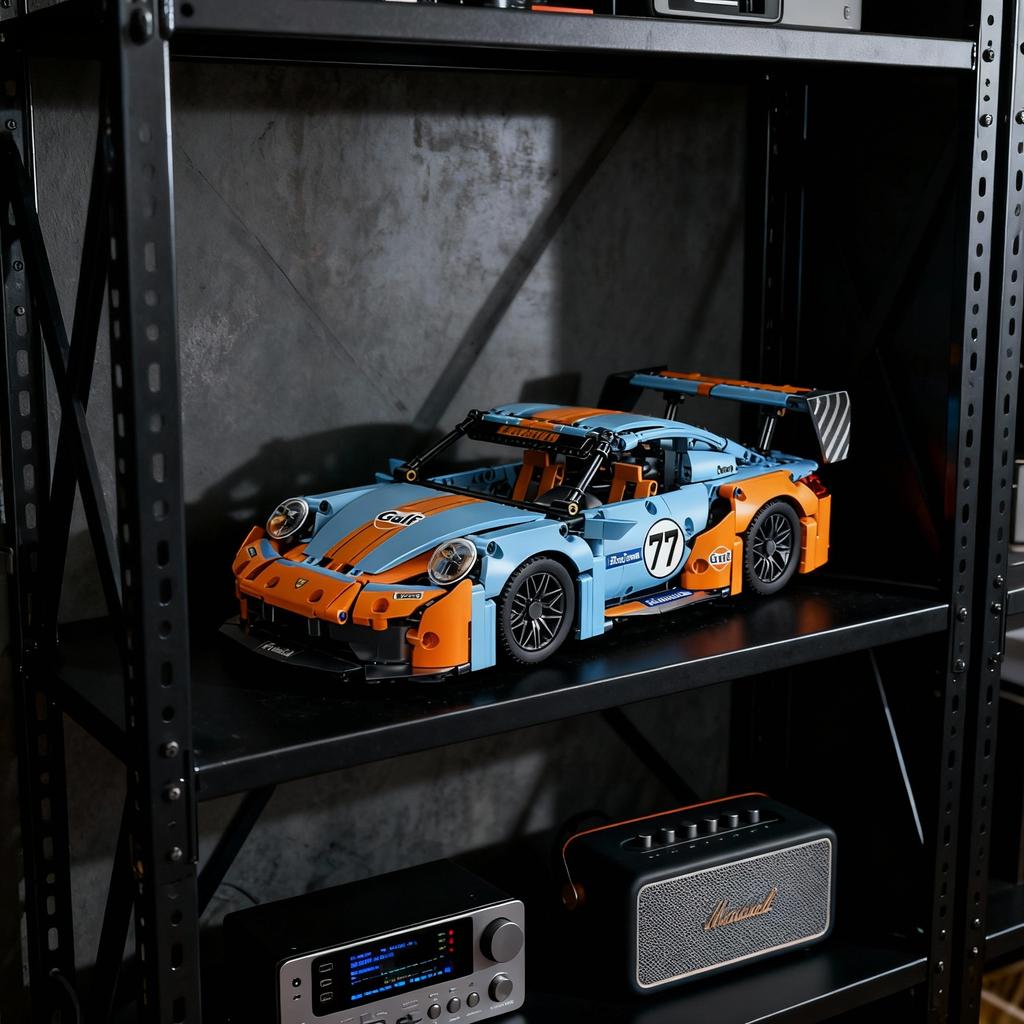 City technological 911 Compete Speed Race Car RC Building Block Famous Supercar Drift Racing Brick Festival Toys Gifts