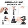 Suction Cup Mount for Pocket 3 Sports Camera Car Windshield Camera Fixing Bracket Base Car Mount Holder