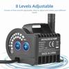 Submersible 5V Water Pump 8 Levels Adjustable 0 600L H Small Fountain Pump with 0 7.2ft Lift, 6.5ft USB Charging and