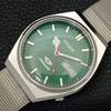 JAPAN VINTAGE CITIZEN AUTOMATIC 8200 MENS GREEN COLOR DIAL WATCH a500222-2 R151b-a500222