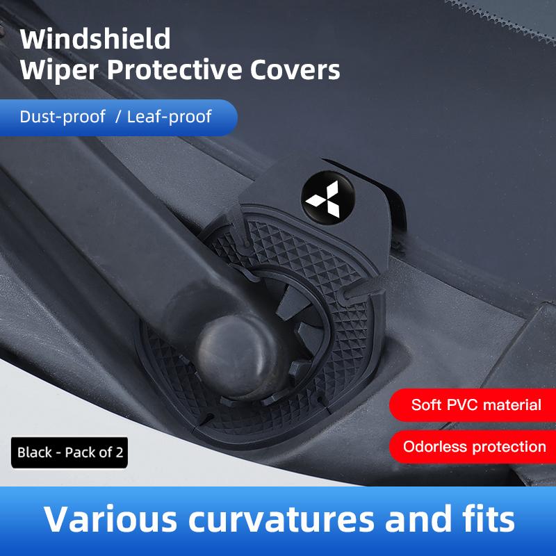 cwsh7 Car Wiper Hole Protective Covers Debris Leaves Dustproof Sleeve For Mitsubishi Ralliart Ex Mirage Jinxuan Galant Attrage Xpander