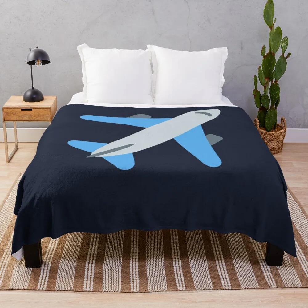 Airplane Flannel Throw Blanket Cartoon Pattern for Couch Sofa Bed King Queen Size Super Soft Warm Lightweight All Season Warm