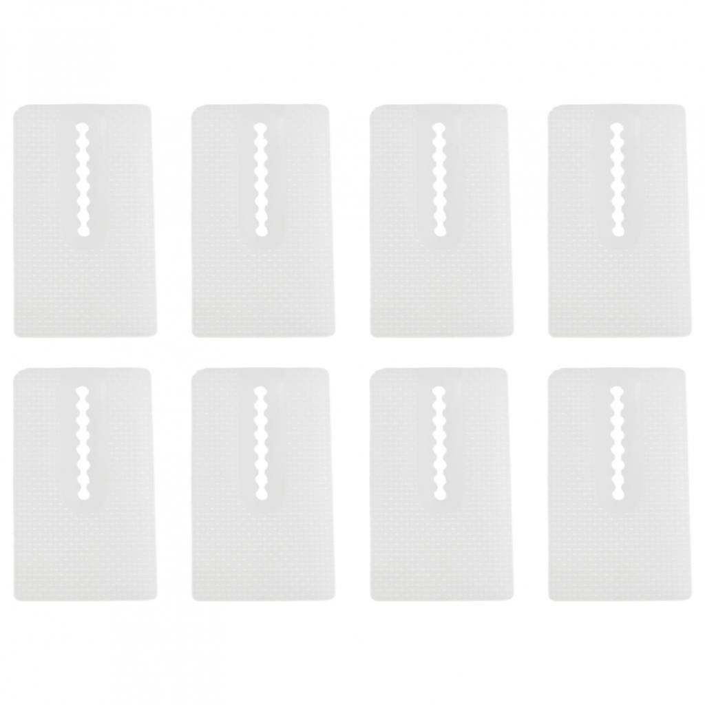 8 Stück Toilettenausgleichsstücke Hochwertiger Weichkunststoff Stapelbar Transparent