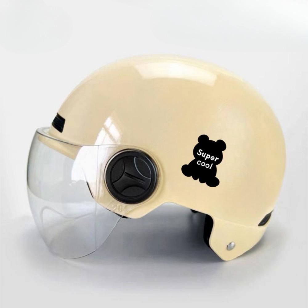 

Ear electric car helmet men s and women s sun protection four seasons national standard motorcycle cute half helmet